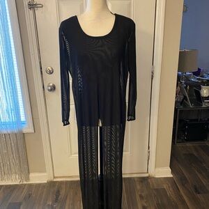 Elegant Black Sheer Jumpsuit